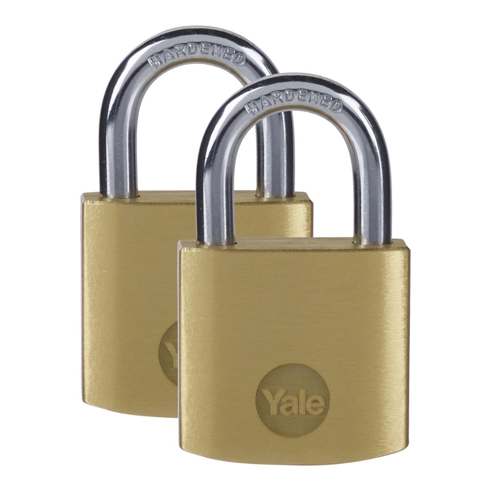 YALE Y110B Brass Open Shackle Padlock - L32283 - Brass - Y110B/25/113/2