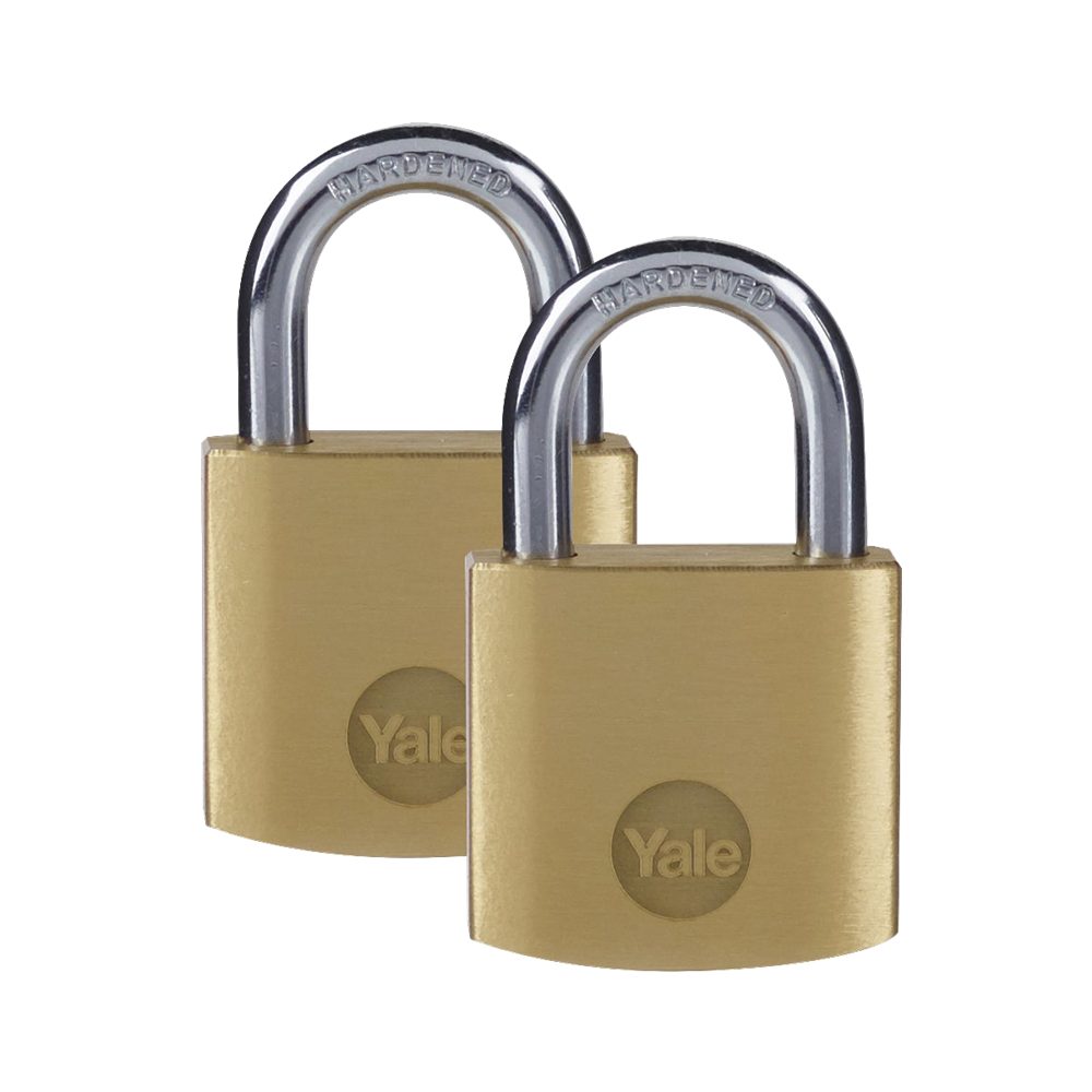 YALE Y110B Brass Open Shackle Padlock - L32285 - Brass - Y110B/30/115/2