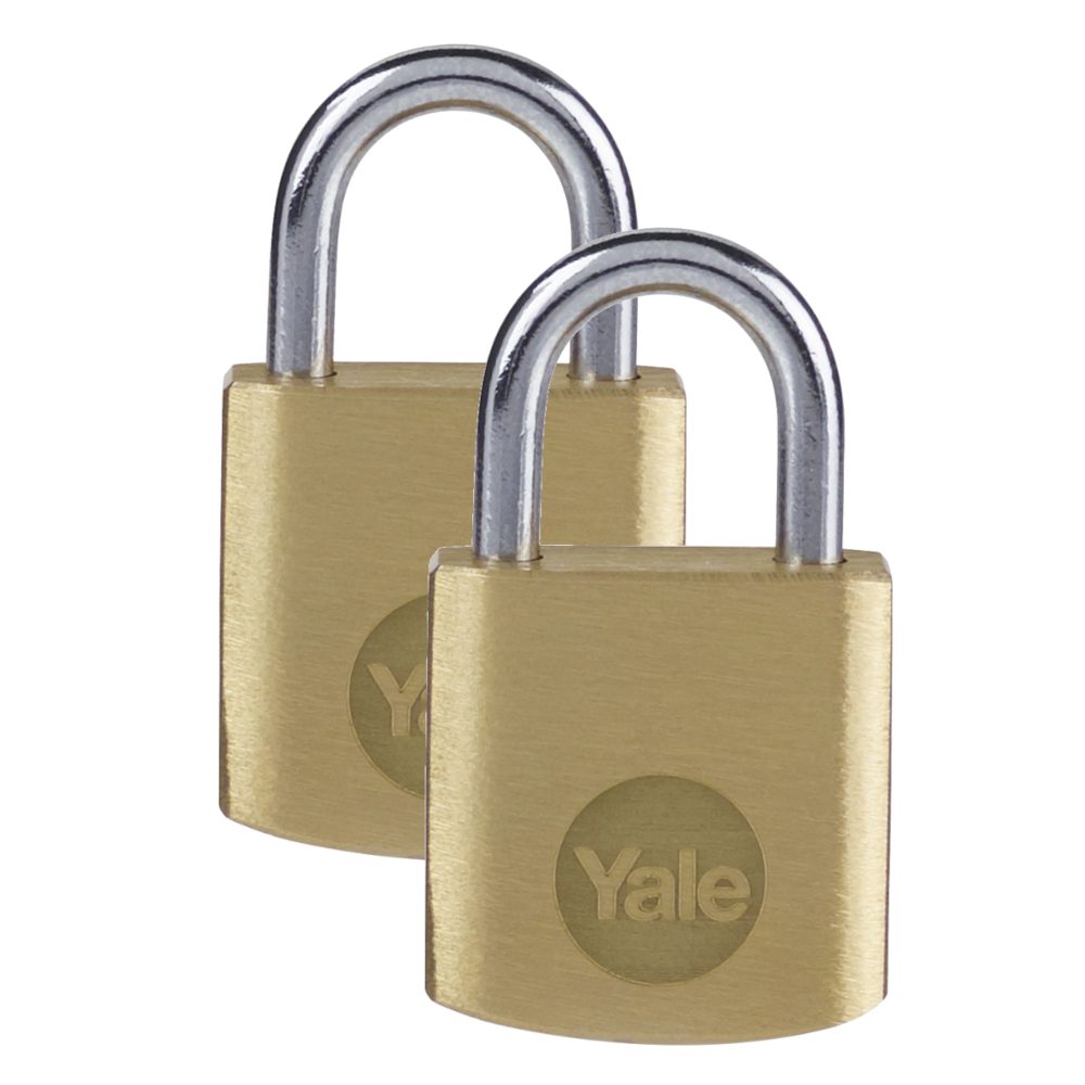 YALE Y110B Brass Open Shackle Padlock - L32294 - Brass - Y110B/40/122/2