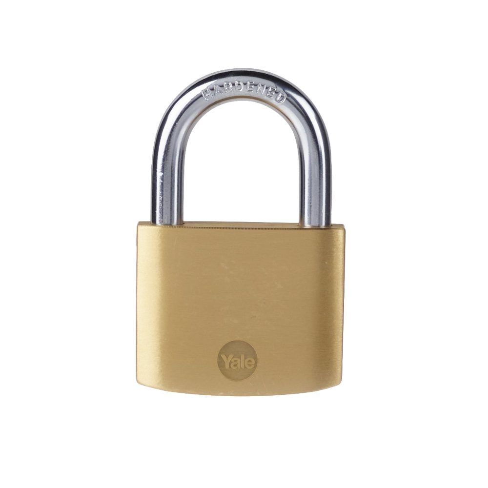 YALE Y110B Brass Open Shackle Padlock - L32297 - Brass - Y110B/50/126/1
