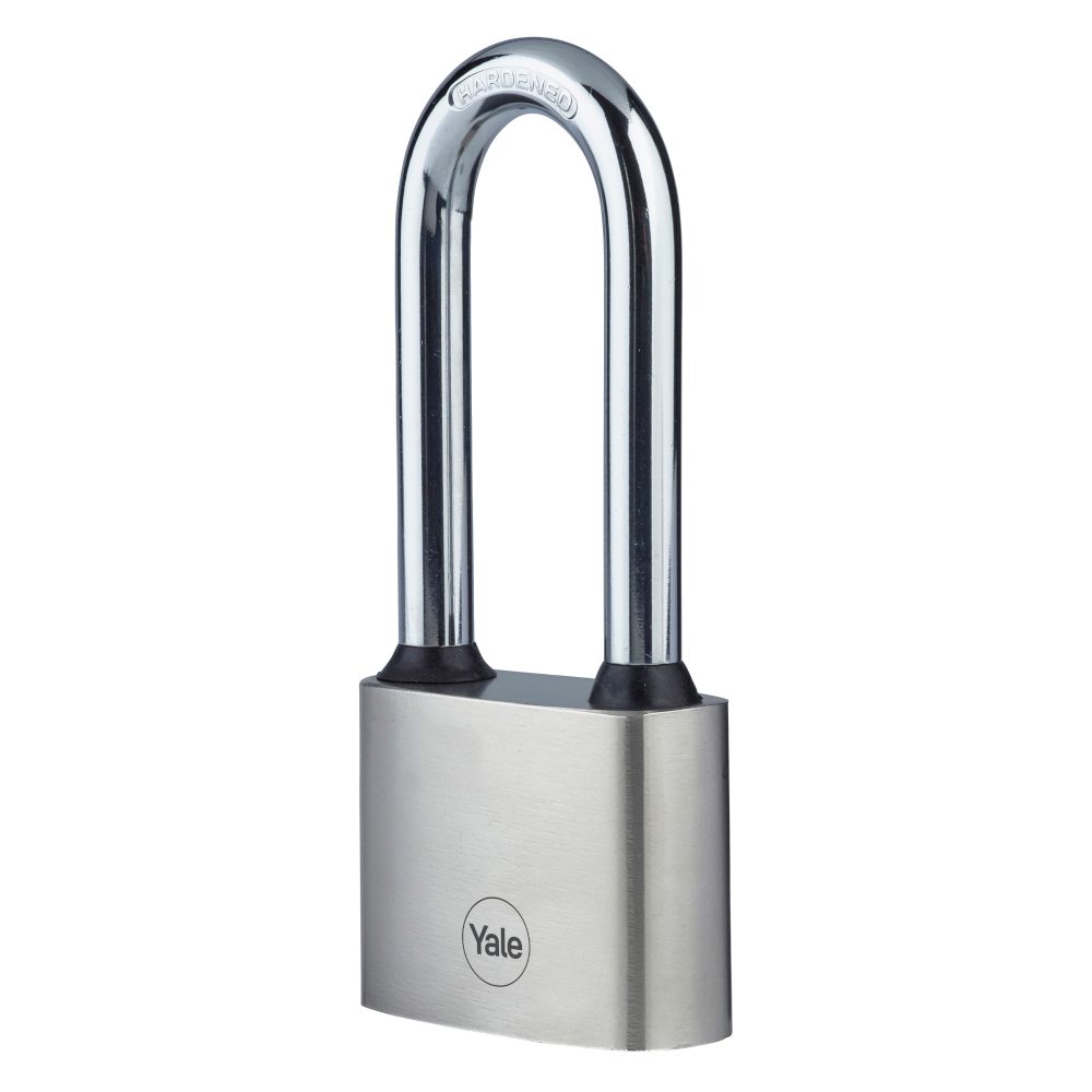 YALE Y112 Series Disc Tumbler Long Shackle Cast Iron Padlock - L33614 - Silver - Y112/50/165/1