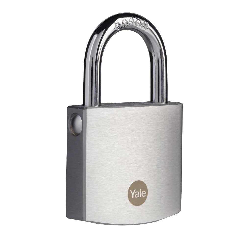 YALE Y120B Brass Padlock With Chrome Finish