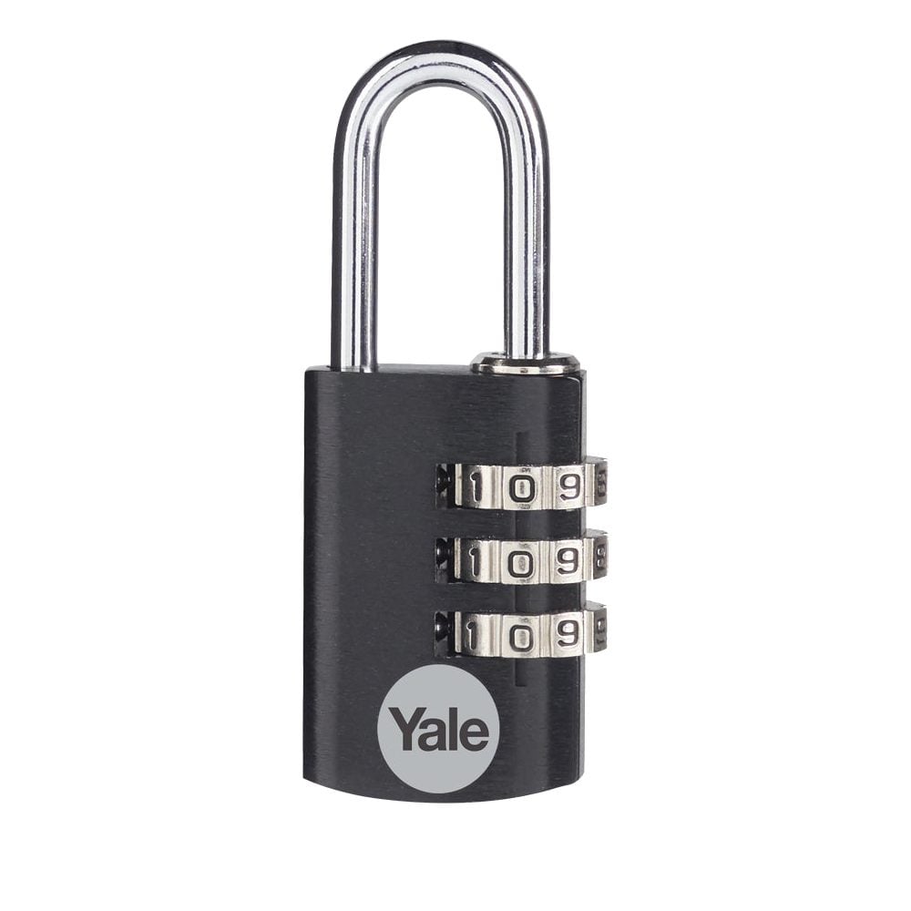YALE YE3CB Aluminium Open Shackle Combination Padlock